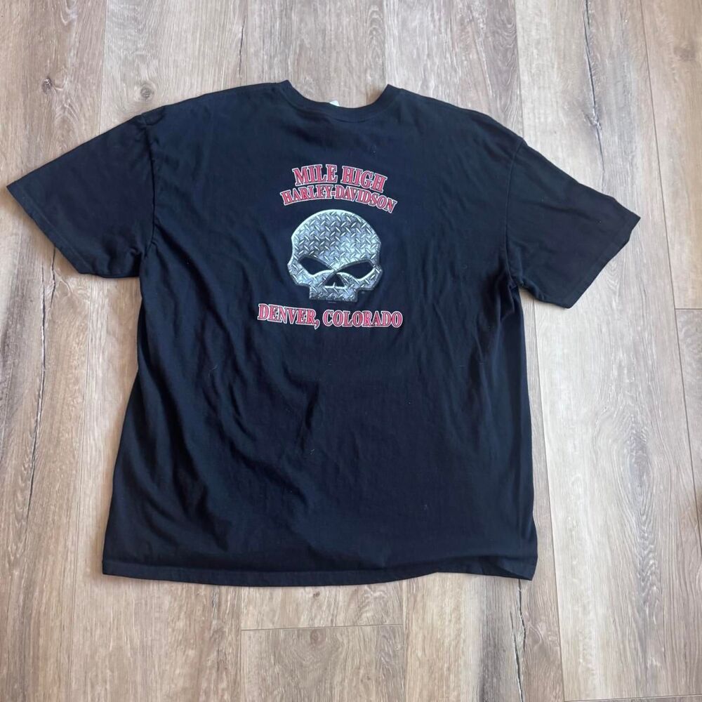 Harley-davidson Men's Black T-shirt